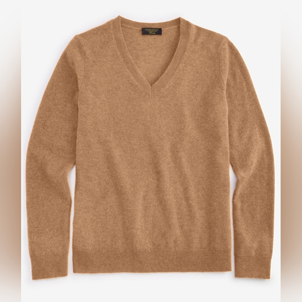 CHARTER CLUB Luxury  Soft Knit 100% Cashmere V-Neck Sweater